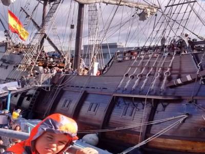 le bateau du film "Pirate des caraïbes" au port de Québec