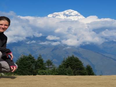 Poon hill avec le Dhaulagiri en arrière plan