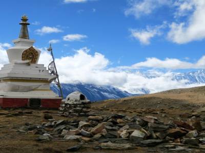 Stupa du lac de glace
