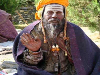 Sadhu au temple de Muktinath