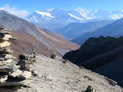 En haut de Thorung Phedi