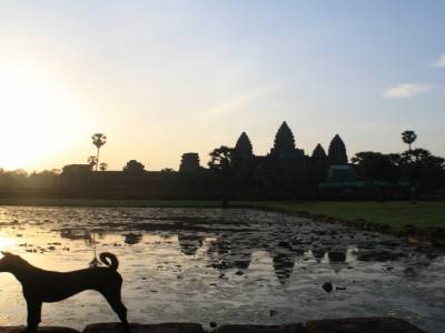 Lever de soleil sur Angkok Vat