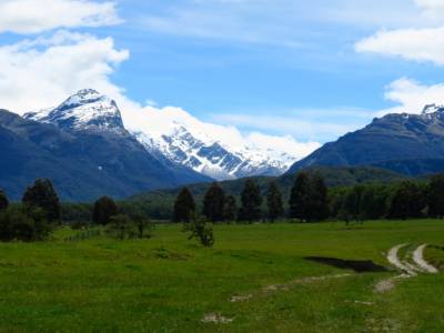 Repas au milieu des montagnes