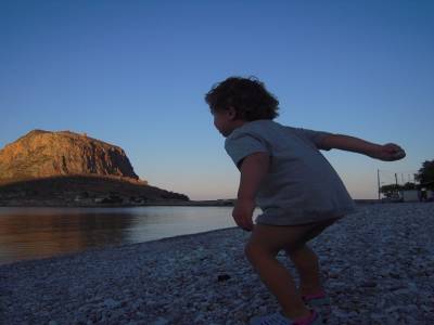 Jet de cailloux (Monemvasia)