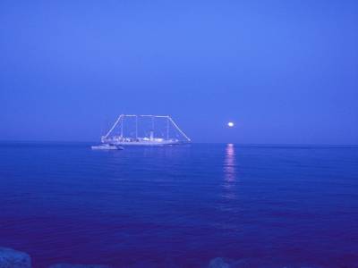 Lune dans le sud de la Grèce