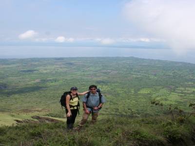 Le haut du volcan