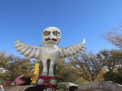 parc de sculptures de queen califia,pres de vista,californie,janvier 2018