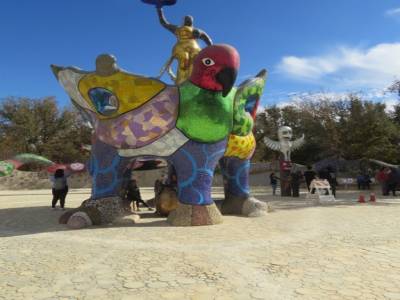 parc de sculptures de queen califia,pres de vista,californie,janvier 2018