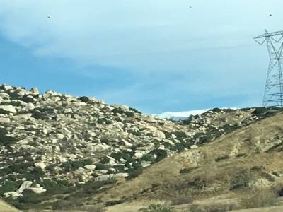 en route direction palmsprings,californie,janvier 2918