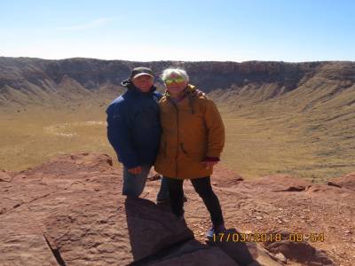 cratere de météorite de winslow,arizona ,usa