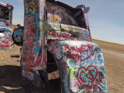 cadillac ranch, amarillo, texas,usa