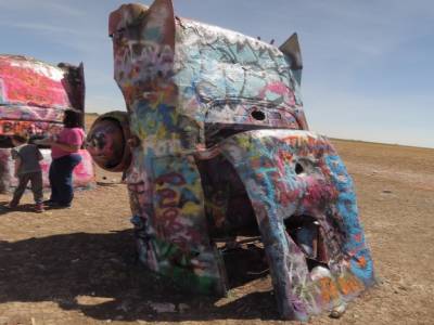 cadillac ranch, amarillo, texas,usa