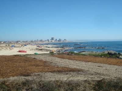 Vue sur la station balnéaire de Povoa de Varzim