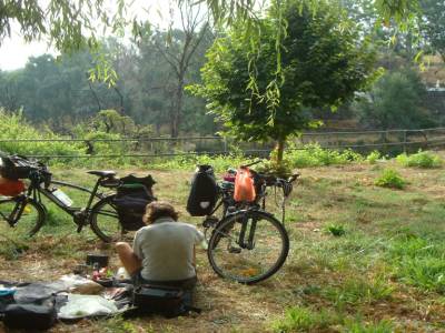 Bivouac sur les bords du rio Mondego