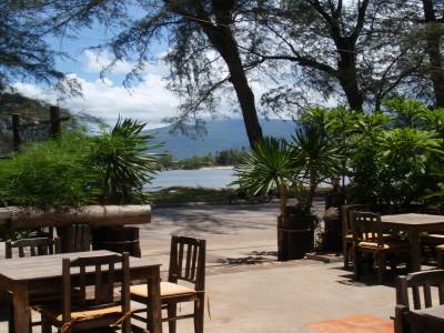La terrasse de notre guesthouse a Kampot