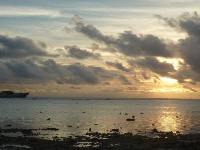 Couche de soleil sur Gili Trawagan