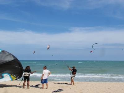 Sur la plage avec didier