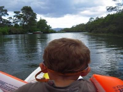Sur le canoë