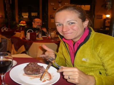 Filet de boeuf de 300g cuit au feu de bois