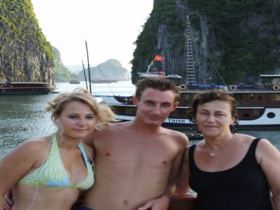 La Famille sur un des plus beaux spots du monde!