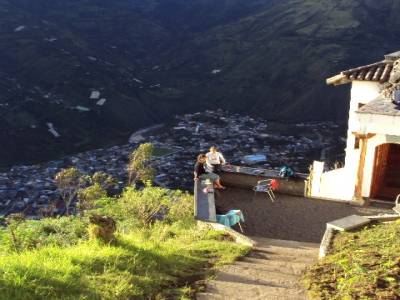 Café del cielo, sur les hauteurs de Baños