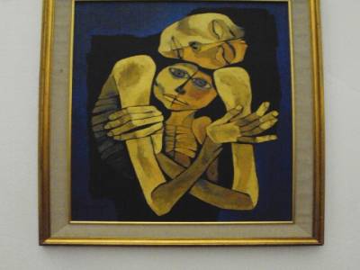 Peintre équatorien Guayasamin "la tendresse"