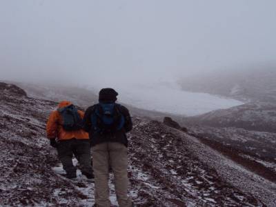 Le glacier du  volcan Cotopaxi à 5000m
