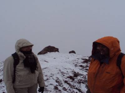 Après la rando sur le volcan à pas ralentis (altitude oblige)