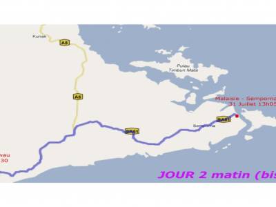 tawau->semporna