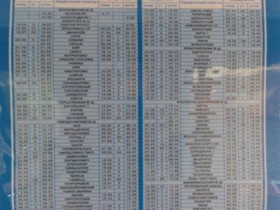 Itinéraire et horaire de notre train