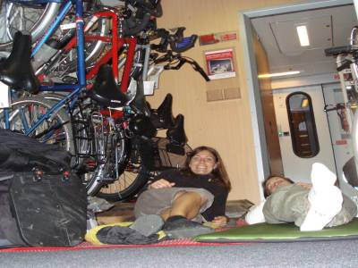 Couchettes 3 étoiles compartiment vélos !