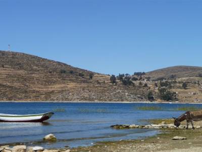 Paysage rando sur l'Isla del Sol
