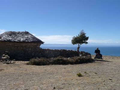 Paysage rando sur l'Isla del Sol