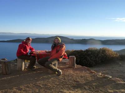Apero au couche du soleil