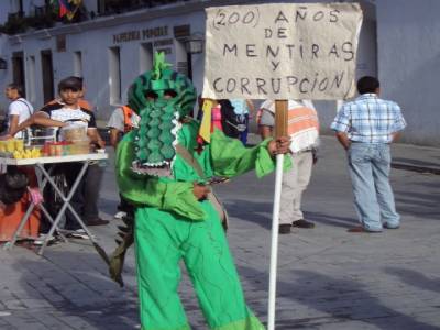 Popayan - un mécontent