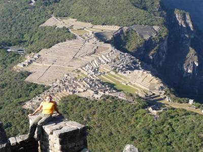 En haut du Wayna Picchu