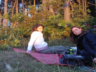 Un de nos campements au bord de la Baltique près de Niechorze