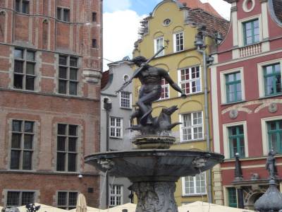 La fontaine Neptune à Gdansk