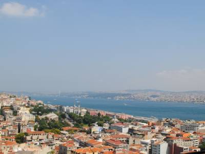 vue sur le bosphore de la tour galata