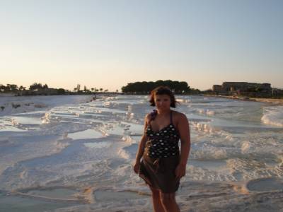coucher de soleil pamukkale