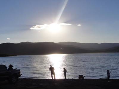Coucher de soleil sur le lac de Panguitch bis