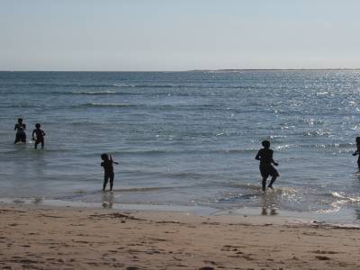 sur la plage du village Anakao
