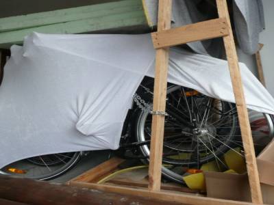 Retrouvailles de nos vélos emballés à VIENNE