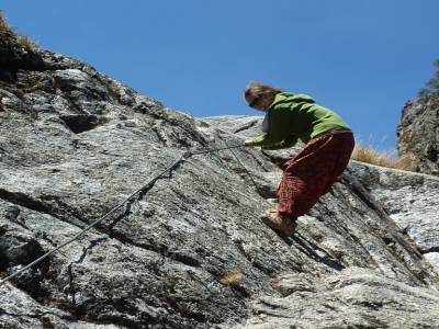 Jess en plein descente