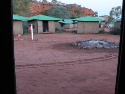 Le camp vu de la tente