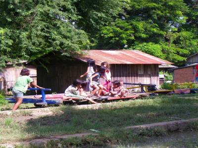 Bamboo train