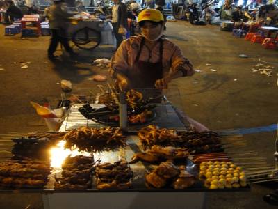 Barbecue sur la place