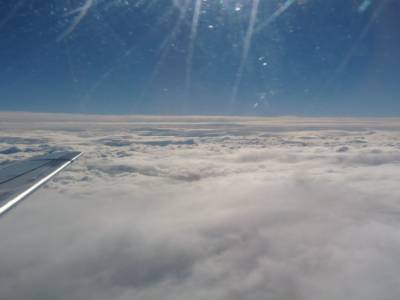 Dans l'avion pour Orly