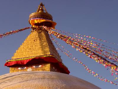 L enorme stupa!