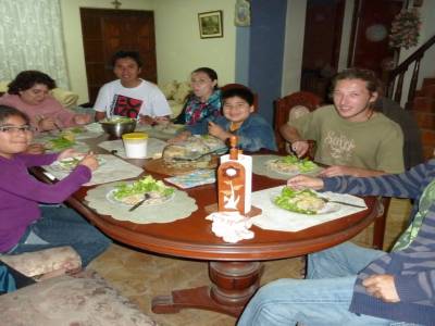 La famille de notre famille d'acceuil